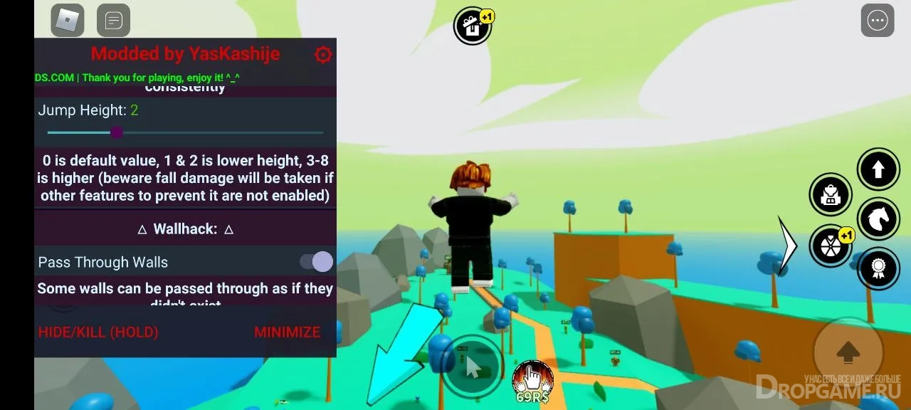 Roblox 2.605.660 (Mega Menu, 60 Features) APK on android