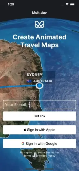 Mult.dev: Animated Travel Maps