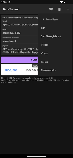DarkTunnel - SSH DNSTT V2Ray