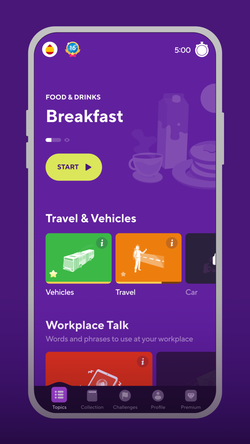 Drops: Language Learning Games