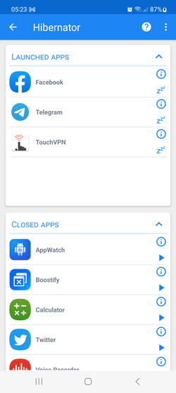 Hibernator: Force Stop Apps