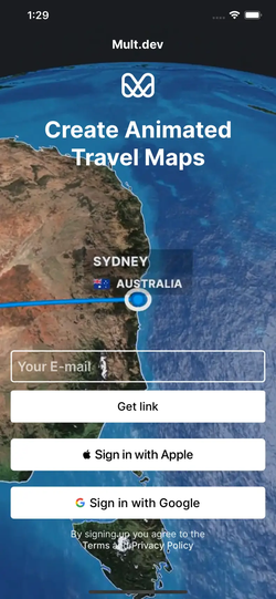 Mult.dev: Animated Travel Maps