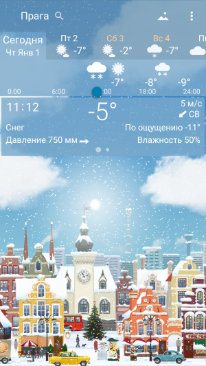 Погода YoWindow Полная
