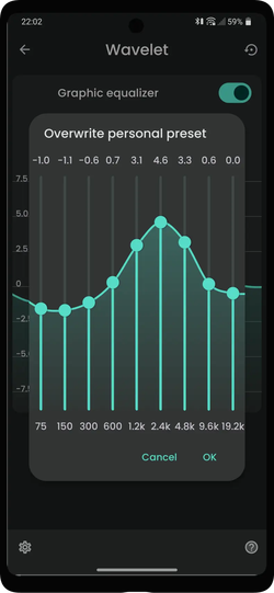Wavelet: headphone specific EQ
