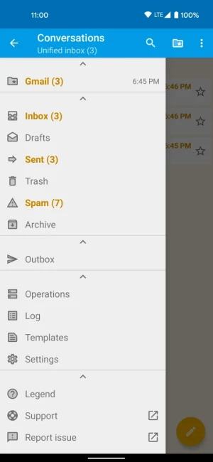 FairEmail, privacy aware email — скриншот 2
