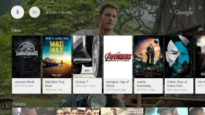 Google app for Android TV — скриншот 2