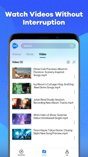 GoTube: Video & Music Player — скриншот 2