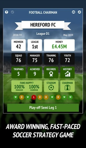 Football Chairman Pro — скриншот 1