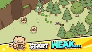 Idle Cat Gunner: Shooter RPG — скриншот 1
