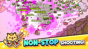 Idle Cat Gunner: Shooter RPG — скриншот 4