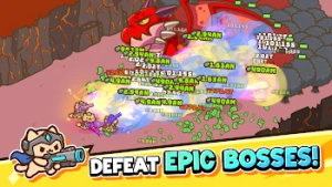 Idle Cat Gunner: Shooter RPG — скриншот 5