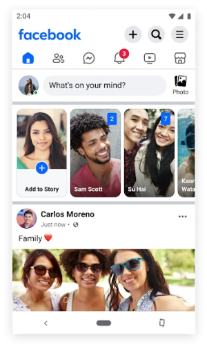 Facebook Lite — скриншот 1