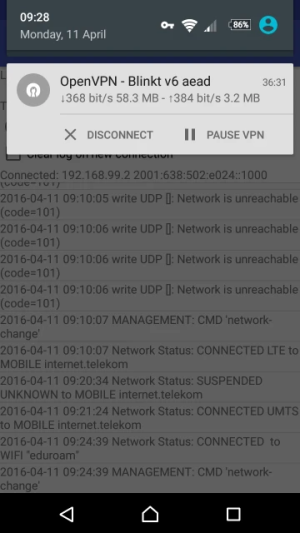 OpenVPN for Android — скриншот 4