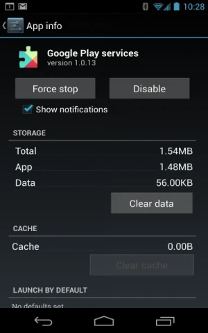 Сервисы Google Play — скриншот 2