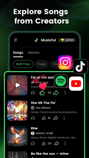 AI Song & Music Maker-Musicful — скриншот 3