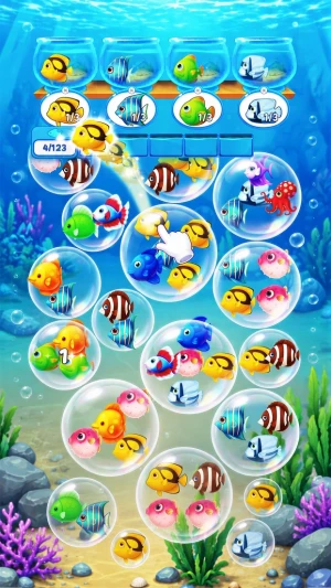 Fish Sort Puzzle: Рыбка — скриншот 4