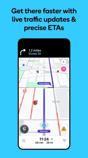 Навигация в Waze — скриншот 1