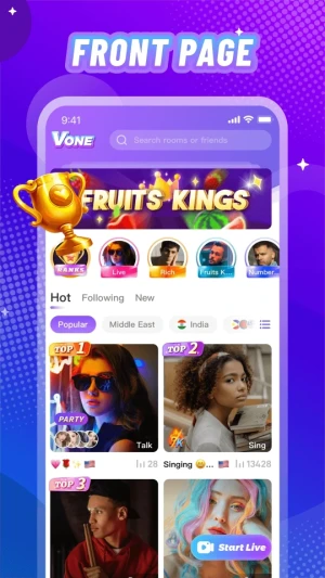 Vone: Live, Video Party & Fun — скриншот 1