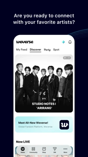 Weverse: Connect with Artists — скриншот 2