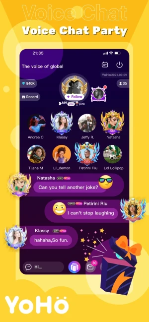 YoHo: Group Voice Chat Room — скриншот 1