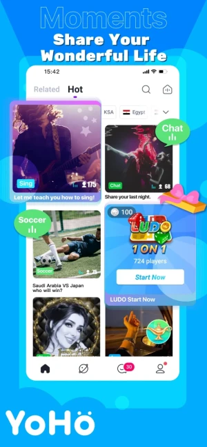 YoHo: Group Voice Chat Room — скриншот 2